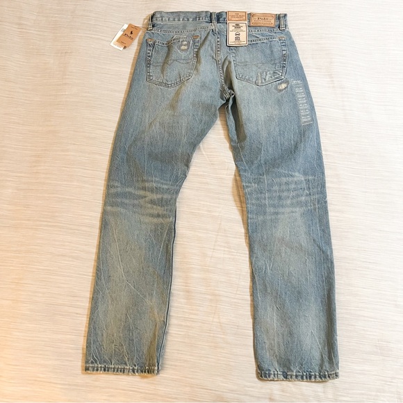 POLO RALPH LAUREN RLPC SKI CLUB Patch Denim Varick Straight-Leg Jeans - Picture 9 of 16